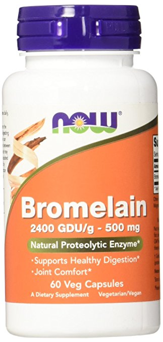 Now Bromelain (500mg) 2400 GDU 60 vcaps