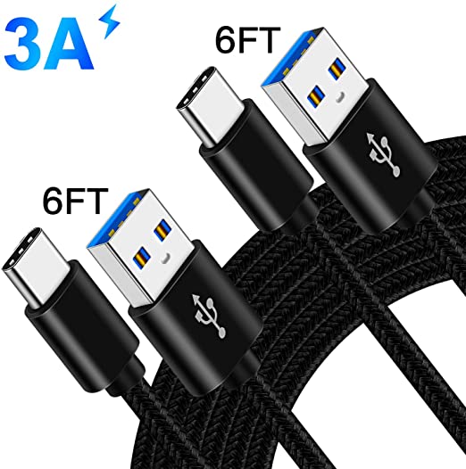 USB C Charger Cable Cord for Samsung S20 Plus Ultra A51 A71 A41 A31 A11 5G A20S A30S M30 Galaxy Tab A 10.1 2019/10.5 2018/8.0” 2019/Tab S6/Tab S3 9.7/S4 10.5/S5e,3A Type C Fast Charging Wire 6FT 6FT
