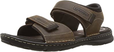 Rockport mens Darwyn Quarter Strap Platform Slide Sandal