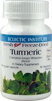 Eclectic Institute Turmeric Fresh Raw Freeze-Dried Root -- 395 mg - 90 Vegetarian Capsules
