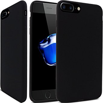iPhone 7 Plus Case, BIGTREE Soft Touch Flexible TPU Case Superior Coating Cover Matte Finish Slim Profile Phone Protectors for Apple iPhone 7 Plus (iPhone 7 Plus Case Black)