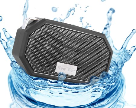 OXoqo IP66 Bluetooth Speaker Portable Waterproof Wireless Outdoor & Shower Speaker, Bluetooth CRS 4.0 Stereo with Built-in Mic, Universal Compatible with iPhone iPad and Android Audio Devices(Black)
