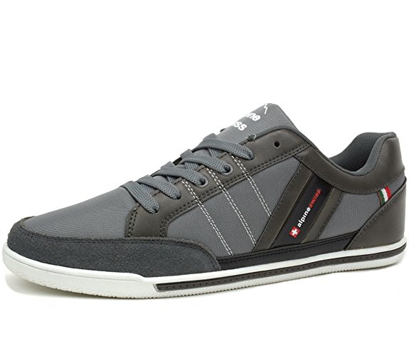 Alpine Swiss Mens Stefan Suede Trim Retro Fashion Sneakers