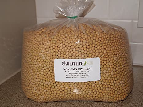 Signature Soy NON-GMO Soybeans for Making Soymilk & Tofu 20 Lbs. FRESH CROP