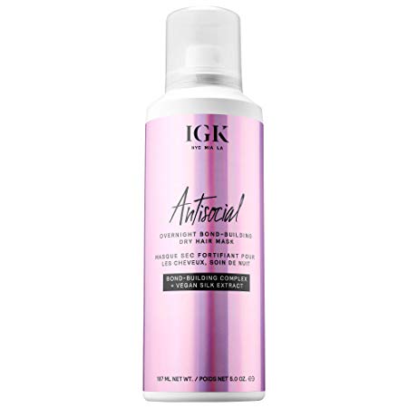 IGK Antisocial Overnight Bond-Building Dry Hair Mask - 5oz