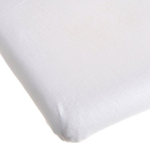 Carters Easy Fit Jersey Cradle Fitted Sheet, White (Discontinued by Manufacturer)