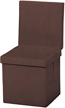 Fresh Home Elements The FHE Group Folding Chair/Ottoman, Chocolate Suede