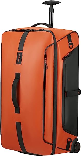 Samsonite Paradiver Light Travel Bag with 2 Wheels L, 79 cm, 121.5 L, Orange (Flame Orange), Orange (Flame Orange), Weekender