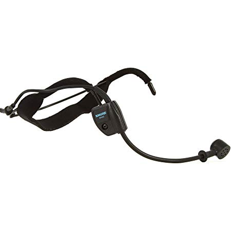 Shure WH20TQG Dynamic Headset Microphone - Includes Miniature 4-pin Female Connector for Shure Bodypack Transmitters