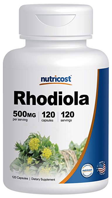 Nutricost Rhodiola Rosea 500mg, 120 Capsules - Gluten Free and Non-GMO