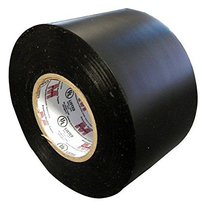 Morris 60272 Black Pipe Wrap Tape, 20 mil, 100' Length, 2" Width