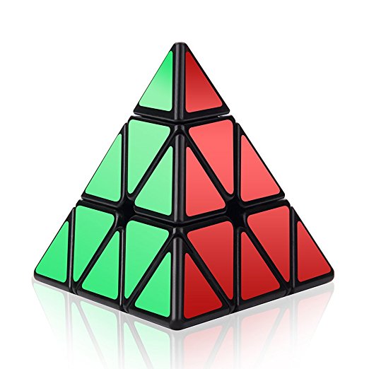 Pyramid Cube, Roxenda 3x3x3 Pyramid Speed Cube Triangle Magic Cube Puzzle