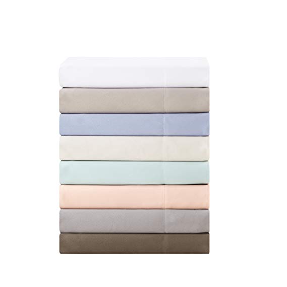 Madison Park 3M Microcell Print Sheets Full, Casual Deep Pocket Bed Sheets, Blush Microfiber Sheet Sets4-Piece Include Flat Sheet, Fitted Sheet & 2 Pillowcases