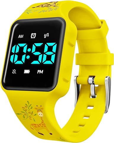 A ALPS Kids Potty Training Watch, Waterproof Digital Rechargeable Watches for Toddler with Countdown/Alarm Clocks/Music and Vibration Reminder, Timer Watch to Remind Children to Go to The Toilet