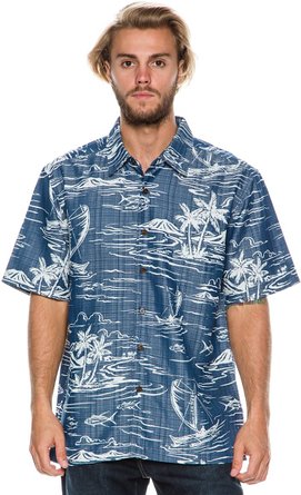 Quiksilver Waterman Men's Poipu Beach Woven Top