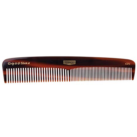 Uppercut Deluxe CT5 Tortoise Shell Comb - Easy to Use, Pocket Sized - Grip It & Slick It