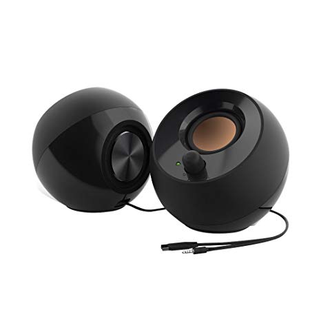 Creative Pebble Desktop Speakers, 2.0 USB, Black