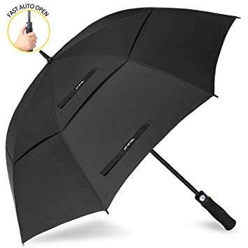 Golf Umbrella Windproof Large 62 inch Double Canopy Automatic Open Umbrella for Men - Vented Sun Umbrella - Stick Umbrellas 【ZOMAKE】