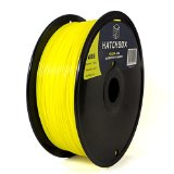 HATCHBOX 175mm Yellow ABS 3D Printer Filament - 1kg Spool 22 lbs - Dimensional Accuracy - 005mm