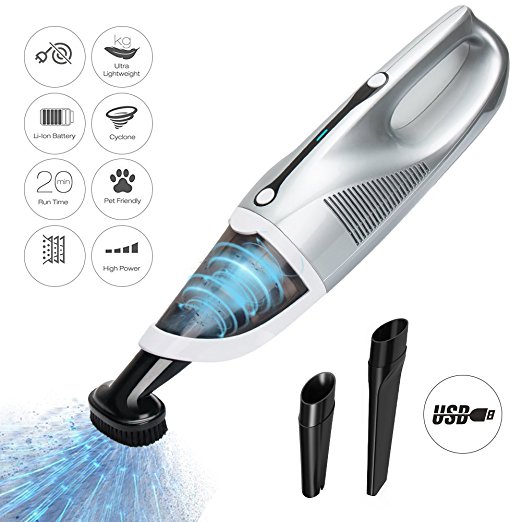 Rechargeable cordless handheld vacuum cleaner car hoover vac 4.5Kpa Powerful Portable Pet Hair Vacuum