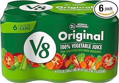 V8 original 100% vegetable juice pack 340 ml