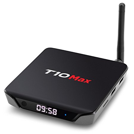 [2GB DDR/32GB Emmc/LED Display]-TICTID T10 max Android TV Box 4K Amlogic S905 Quad-Core with AP6335 Dual Band AC WIFI [5G/2.4G] 100/1000M /Bluetooth 4.1 Decoding H.265 Smart TV Box