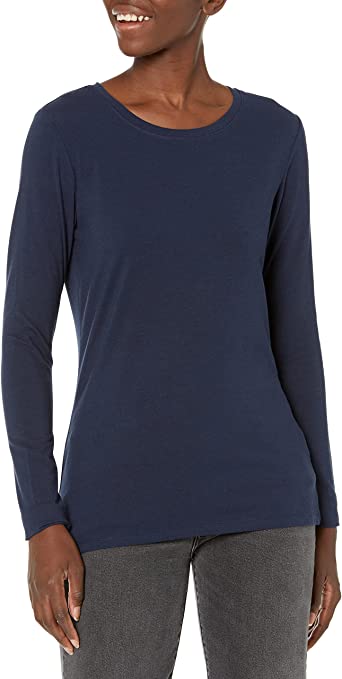 Amazon Essentials Women's Classic-Fit Long-Sleeve Crewneck T-Shirt (Available in Plus Size)