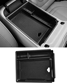 Vesul Center Console Organizer Compatible with 2022 Hyundai Santa Cruz 2022 Tucson NX4 Limited Hybrid Automatic Transmission Version Armrest Storage ABS Insert Tray…