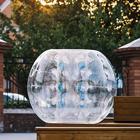 Happybuy Inflatable Bumper Ball 1.2M/4ft 1.5M/5ft Diameter Bubble Soccer Ball Blow Up Toy in 5 Min Inflatable Bumper Bubble Balls for Adults or Child