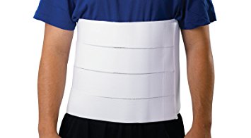 Medline ORT21310LXL Premium 4-Panel Abdominal Binders, Large/X-Large, 12" Height x 46" - 62" Length