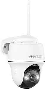 REOLINK Argus PT Ultra, 4K Security Camera, Wireless Outdoor Camera, 360° Pan & Tilt Surveillance, 2.4/5 GHz Dual Band Wi-Fi, Smart Detection, No Monthly Fee, 6W Solar Panel Compatible (Not Included)