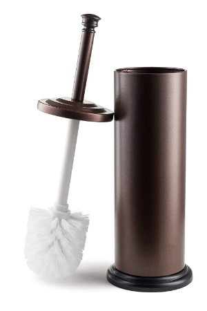 Estilo High Quality Stainless Steel Toilet Brush and Holder - Bronze