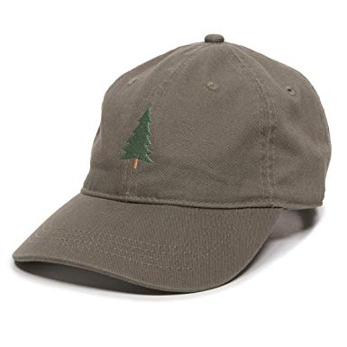 Evergreen Tree Embroidered Dad Hat - Adjustable Polo Style Cap for Men & Women