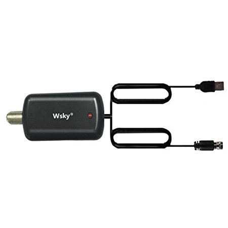 Wsky HDTV Antenna Amplifier / Signal Booster, High Gain Low Noise for TV HDTV Antenna with USB Power Supply,Gain 20dB