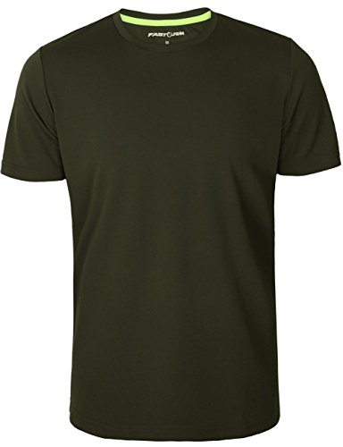 Fastorm Athletic T Shirt - Tagless Moisture Wick Sports Tee Shirts Mens Tech Tee