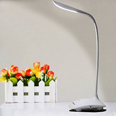 LED Desk Lamp, Sokaton® Led Eye Care Lamp, Energy Saving And Eye-care Folding Table Lamps, Multi Color Desk Lamp,USB Charging Port. (White)