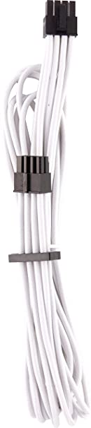 Corsair Premium Individually Sleeved EPS12V/ATX12V Cables – White, 2 Yr Warranty, for Corsair PSUs