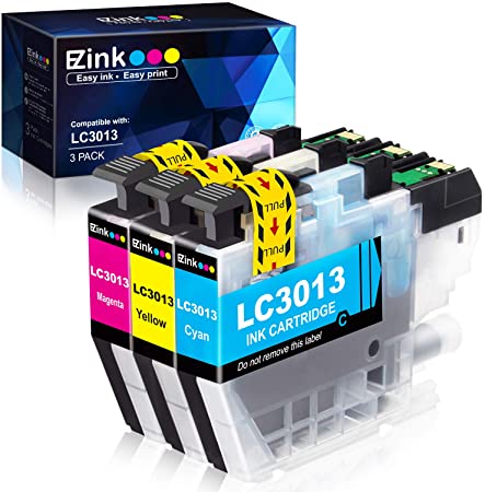 E-Z Ink (TM) Compatible Ink Cartridge Replacement for Brother LC3013 LC3011 LC 3013 for use with Brother MFC-J491DW MFC-J497DW MFC-J690DW MFC-J895DW Printer (1 Cyan, 1 Magenta, 1 Yellow, 3 Pack)