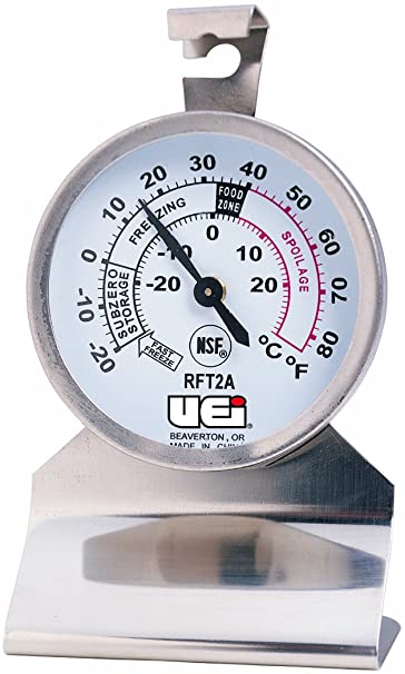 UEi Test Instruments RFT2A Dial Refrigeration Freezer Thermometer