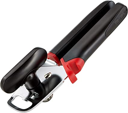 Tefal Can Opener, Black and Red