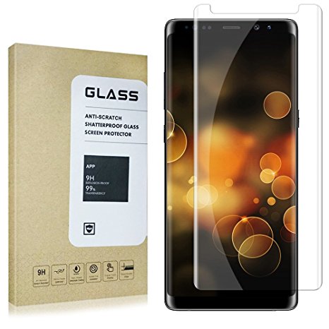 Lxyugg Galaxy Note 8 Screen Protector, [Case Friendly] Tempered Glass Screen Protector [9H Hardness] [Bubble-free Installation] Screen Protector Samsung Note 8 (Clear)
