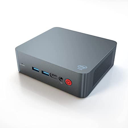 TRIGKEY G1 Mini PC Intel J4125 Processor 8GB DDR4 128GB SSD Windows 10 Pro Energy-saving Mini Computer, with 2.4G/5.8G Wi-Fi,BT 4.0,Dual 4K HDMI,2XGigabit Ethernet,HDD Extension, Support Auto Power On