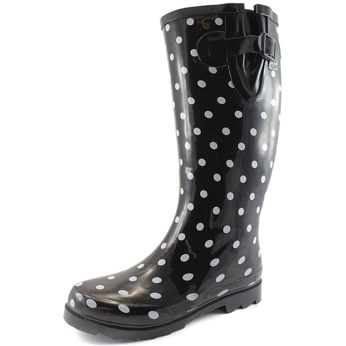 Women's Puddles Rain and Snow Boot Multi Color Mid Calf Knee High Waterproof Rainboots
