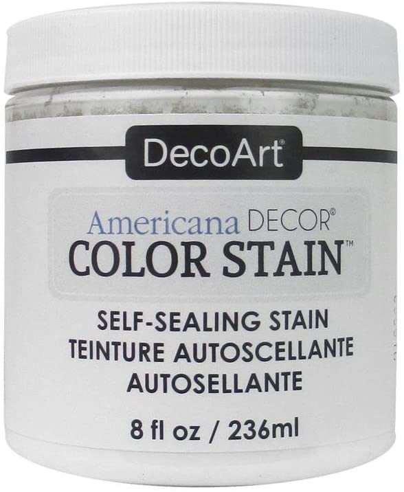 DecoArt 8ozWhite Americana Decor Color Stain 8oz White, 8 Fl Oz