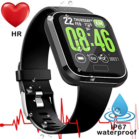 [New upgrade] Smart Watch for Android iOS-Men Women Waterproof Sports Fitness Trackers Watch | Heart Rate, Blood Pressure/Oxygen, Sleep Monitor Watch| GPS Pedometer Calories Replaceable Smart Bracelet