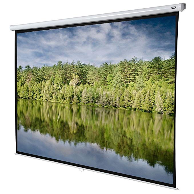 celexon 118" Manual Economy 94 x 71 inches Viewing Area, 4:3 Format, Manual Pull Down, Wall Ceiling mounting, Gain 1.0
