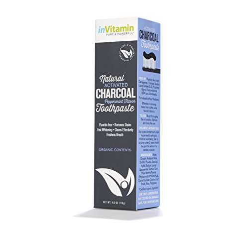 Natural Whitening Activated Charcoal Toothpaste (Peppermint)