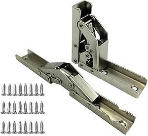 90 Degree Folding Door/Shelf Hinge Hidden Bracket Table Holder Furniture Parts (4PCS)