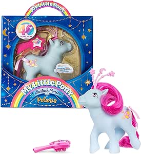 My Little Pony Classics - Celestial Ponies - Polaris - Retro 4" Collectible Play Figure, Great for Kids, toddlers, adults, girls and boys ages 3