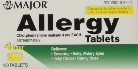 Chlorpheniramine 4 Mg Tabs 100 Ct Bottle (Pack of 3)